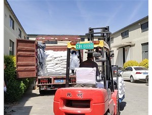 發(fā)往河南數(shù)量10噸產品型號XJT-4000A(改性煅燒高嶺土)